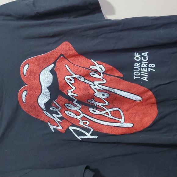 Vintage The Rolling Stones Tee - Black and Red Size Large - Picture 3 of 4